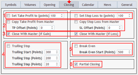 forex trade copier pro control panel trade closing