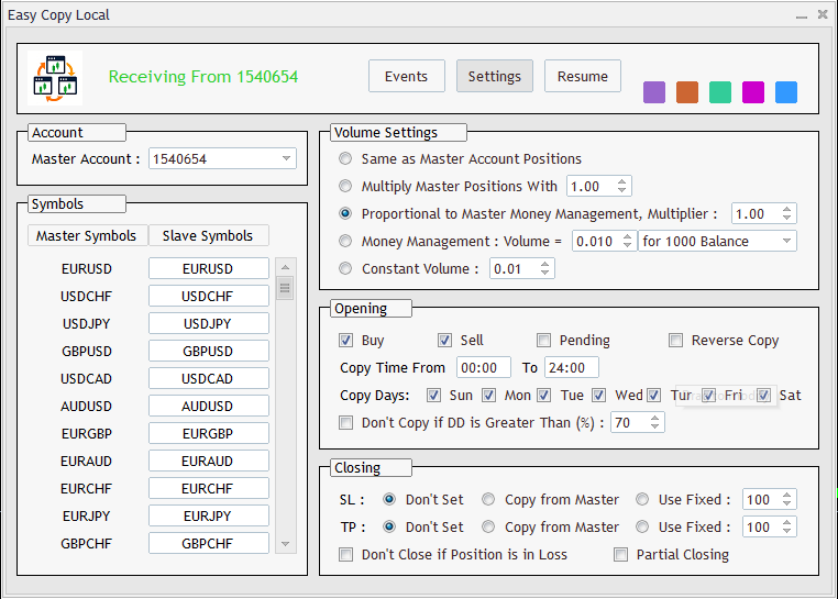 mt4 mt5 easy trade copier ea slave ea settings