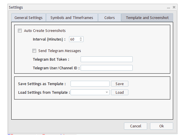 metatrader market summary panel settings colors