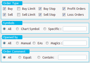 trade selection of automatic trade close ea