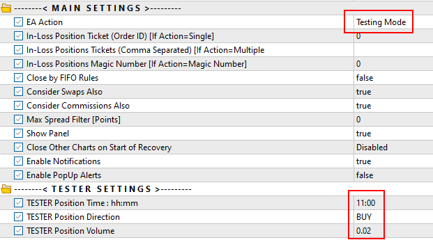 metatrader loss recover lite ea tester inputs