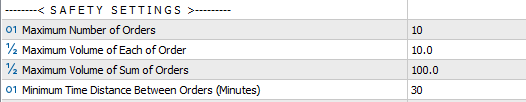 trade loss recover lite inputs safety settings