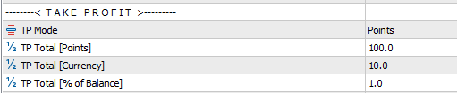 trade loss recover lite inputs take profit