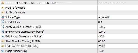 triangular arbitrage ea inputs general settings