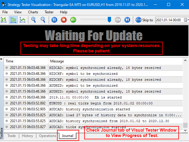 triangular arbitrage ea tester tips