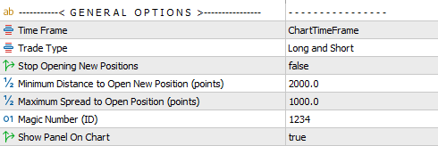 trust ea inputs general settings
