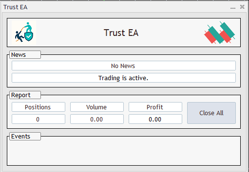 trust metatrader trading robot info panel