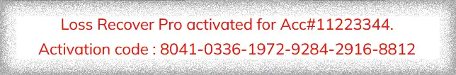 activation code sample
